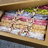 Fitil Antep Fıstıklı Karışık Çeşnili Lokum 800 G Lüks Kutu