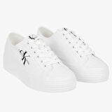 Calvin Klein Jeans Vult Flatform Essential Mono Womens Sneaker Kadın Günlük Spor Ayakkabı Beyaz