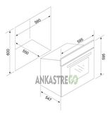 Silverline BO6504W01 - CS5365W01 Beyaz Cam 2’li Ankastre Set