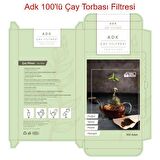 ADK 5 Paket 100 lü 500 Adet Çay Filtresi Torbası Demlik Filtre cin354-5