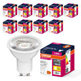 Osram LED Value PAR16 4.5W GU10 3000K Sıcak Beyaz Ampul 10 Adet