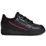 Adidas Continental 80 EL I Leather Kids Sneaker Hakiki Deri Lastik Bağcıklı Çocuk Günlük Spor Ayakkabı Siyah