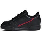 Adidas Continental 80 EL I Leather Kids Sneaker Hakiki Deri Lastik Bağcıklı Çocuk Günlük Spor Ayakkabı Siyah
