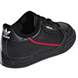 Adidas Continental 80 EL I Leather Kids Sneaker Hakiki Deri Lastik Bağcıklı Çocuk Günlük Spor Ayakkabı Siyah