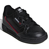 Adidas Continental 80 EL I Leather Kids Sneaker Hakiki Deri Lastik Bağcıklı Çocuk Günlük Spor Ayakkabı Siyah