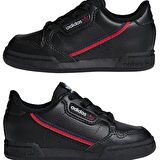 Adidas Continental 80 EL I Leather Kids Sneaker Hakiki Deri Lastik Bağcıklı Çocuk Günlük Spor Ayakkabı Siyah