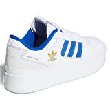 Adidas Forum Bonega 2B Memory Foam Leather Womens Sneaker White Hafızalı Taban Hakiki Deri Kadın Günlük Spor Ayakkabı Beyaz