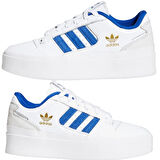 Adidas Forum Bonega 2B Memory Foam Leather Womens Sneaker White Hafızalı Taban Hakiki Deri Kadın Günlük Spor Ayakkabı Beyaz
