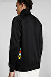 Puma X Pokemon T7 Ful Zip Jacket Erkek Pokemon Grafikli Spor Ceket Siyah