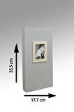 NRCN 10x15 cm 300'lük Koton Desenli Lüks Fotoğraf Albümü (Vizon)