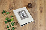 NRCN 13x18 cm 100’lük Koton Desenli Lüks Fotoğraf Albümü (Krem)