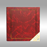 NRCN 20 Yaprak [40 SAYFA]-31X32 cm Manyetik Yapışkanlı Ciltbezli Fotoğraf Albümü (Bordo)