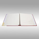 NRCN 50 Yaprak [100 SAYFA]-31x32 cm Manyetik Yapışkanlı Ciltbezli Fotoğraf Albümü (Bordo)