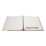NRCN 50 Yaprak [100 SAYFA]-31x32 cm Manyetik Yapışkanlı Ciltbezli Fotoğraf Albümü (Bordo)