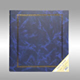 NRCN 50 Yaprak [100 SAYFA]-31x32 cm Manyetik Yapışkanlı Ciltbezli Fotoğraf Albümü (Lacivert)