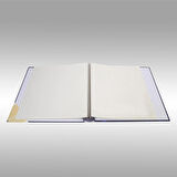 NRCN 50 Yaprak [100 SAYFA]-31x32 cm Manyetik Yapışkanlı Ciltbezli Fotoğraf Albümü (Lacivert)