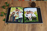 NRCN 15x21 cm 100’lük Koton Desenli Lüks Fotoğraf Albümü (Vizon)
