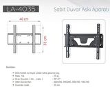 ULTİMATE T4035 26''-40'' Lcd/led/tv Sabit Askı Aparatı