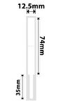 NIIMBOT EW12.5-74+35-60WHITE Beyaz Kablolama Termal Etiket