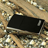 Zippo Çakmak Logo Black ice Buz Siyahı 150zl