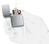 Zippo Rep Hand Satin SS Çakmak