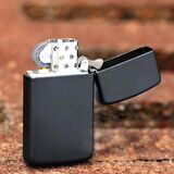 Zippo Çakmak Slim ince Black Matte Siyah Çakmak 1618