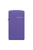 Zippo Çakmak Mor Slim Logo 1637zl-000019