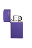 Zippo Çakmak Mor Slim Logo 1637zl-000019