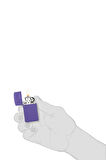 Zippo Çakmak Mor Slim Logo 1637zl-000019