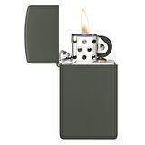 Zippo 1627 Slim Green Matte Çakmak - 1627-108598