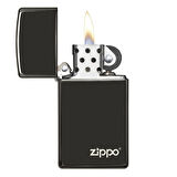 Zippo 28123 SLM EBONY W/ZIPPO Çakmak - 28123ZL-000004