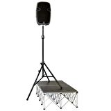 Ultimate Support Ts-99bl Tall Telelock Stand With Leveling Leg - Tek