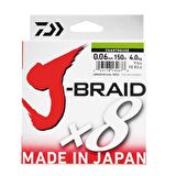 Daiwa JBraid 8B 150m Chartreuse İp Misina