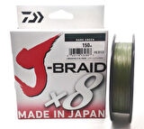 Daiwa J-Braid X8 Dark Green Olta Misinası 150Mt Dark Green-0,10 mm