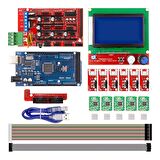 Reprap RAMPS 1.4 Yazıcı için 3D Yazıcı Kiti 10 Parça 23 Adet (Mega 2560)
