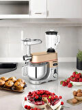 Robx Sr50 Döküm Gövde 7 Litre Içli Köfte Hamur Yoğurma Kıyma Çekme Erişte Blender Çıpıcı mixer Set