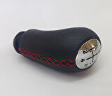 Renault Modus Deri Vites Topuzu (Kırmızı Çapraz Dikiş)