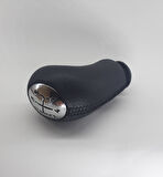 Megane 2 Vites Topuzu (Siyah Deri & Siyah Dikiş)