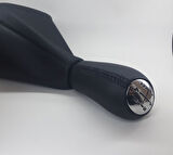 Renault Modus Vites Topuzu (Siyah Deri & Siyah Dikiş)