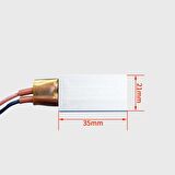 PTC Isıtıcı Plaka 12V 110 C (35x21x5mm)