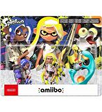 Splatoon 3 Amiibo - 3in1 Pack Octoling Blue Inklink Yellow Smallfry