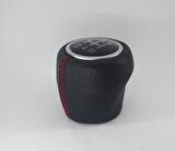 Linea ve Punto Vites Topuzu Deri (Kırmızı Dikiş)