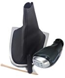 Renault Clio 4 Deri Vites Topuzu Ve Vites Körüğü (Mavi Dikişli)