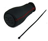 Fiat Fiorino Deri Vites Topuzu 2008-2018 (Kırmızı Dikişli)