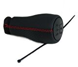 Fiat Fiorino Deri Vites Topuzu 2008-2018 (Kırmızı Dikişli)