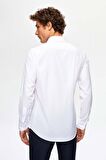 D'S Damat Slim Fit Beyaz İtalyan Yaka Gömlek 2HF02ORT5185