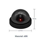 Led Işıklı Dome Sahte Güvenlik Kamerası Hırsız Caydırıcı