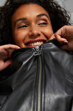 Puma Women’s T7 Faux Leather Bomber Jacket Black Kadın Rahat Kesim Suni Deri Bomber Ceket Siyah