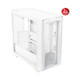 A21 360 MM SOĞUTUCU, 380 MM UZUNLUĞA KADAR EKRAN KARTI VE STANDART ATX PSU DESTEKLİ GİZLİ KABLO BÖLMELİ MICRO-ATX - A21 Asus CASE - BEYAZ