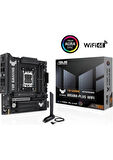 Asus Tuf Gamıng B850M-PLUS Wıfı Amd B850 Am5 Ddr5 8000 Dp HDMI 3x M2 Usb3.2 Gen 2x2 Wifi 6e + Bt Aura Rgb 2.5gbit Lan Matx